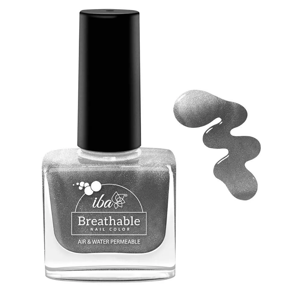 Iba Argan Oil Enriched Breathable Nail Color - B22 Sparkling Silver