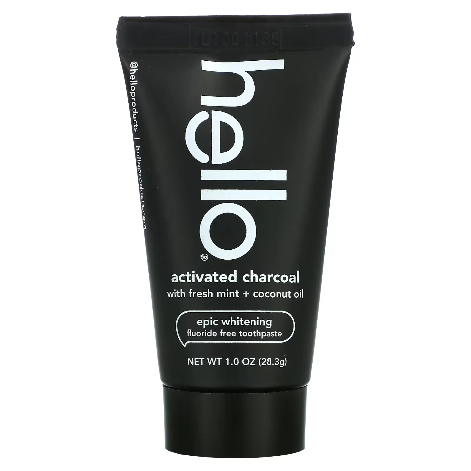 Epic Whitening Toothpaste, Fluoride Free, Activated Charcoal, With Fresh Mint & Coconut Oil, 1 oz (28.3 g)