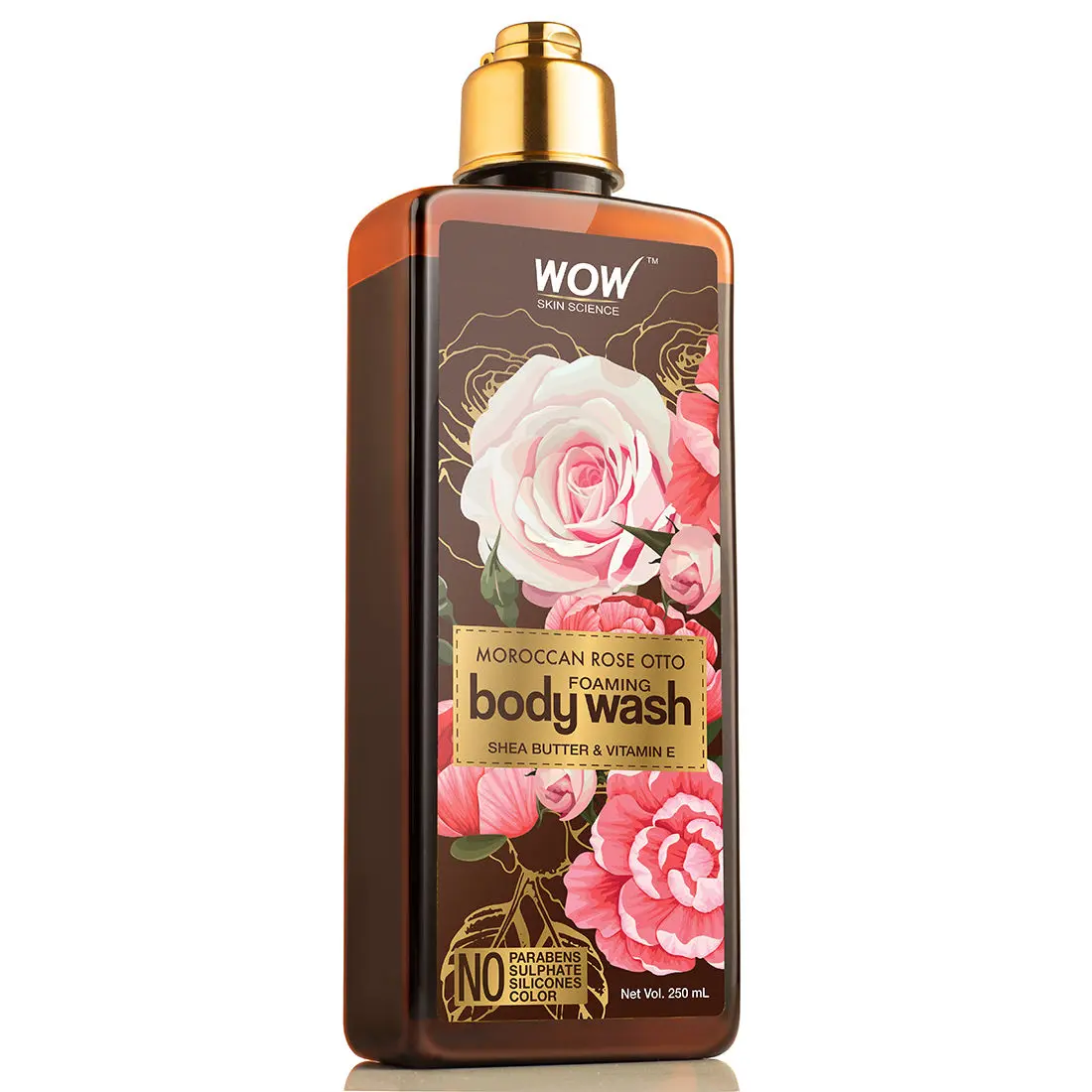 WOW Skin Science Moroccon Rose Otto Foaming Body Wash (250 ml)
