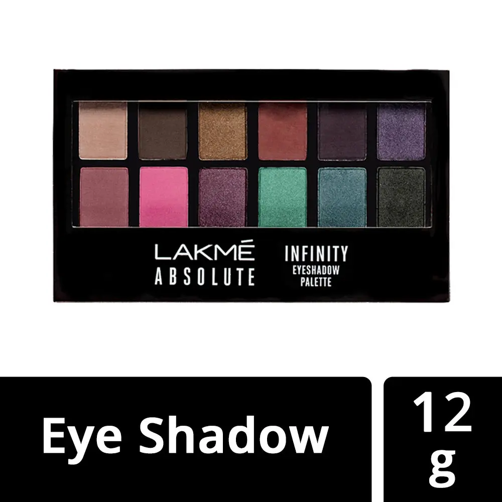 Lakme Absolute Infinity Eye Shadow Palette, Midnight Magic (12 g)