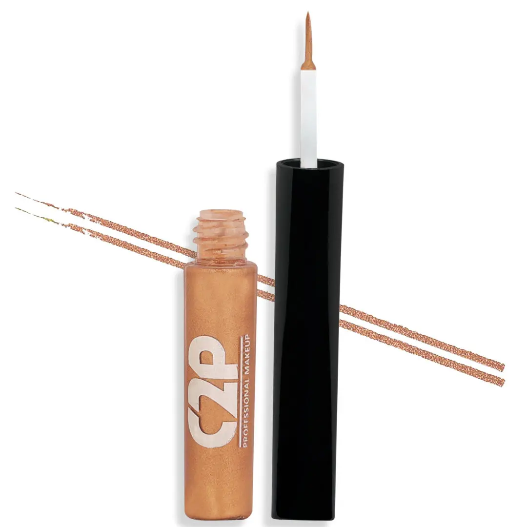 C2P Pro Frame Me! Liquid Waterproof Metallic Color Eyeliner - Bronze 07