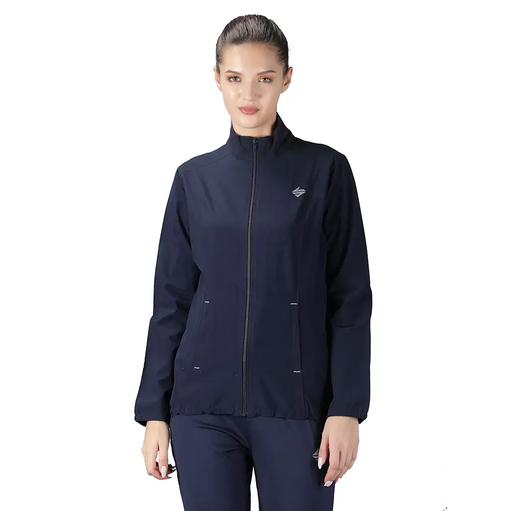 John Ally Winter Gym Jacket for Women,  Navy Blue  Small