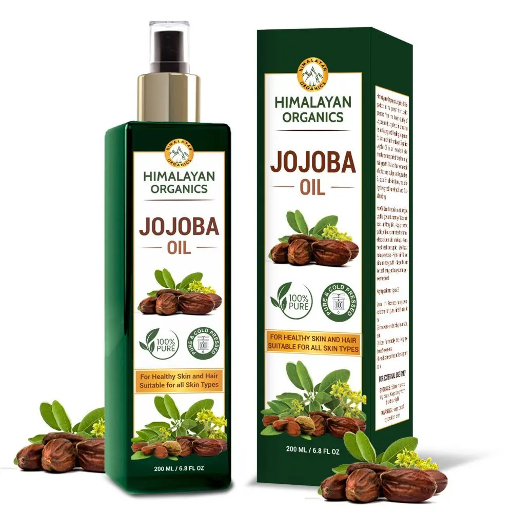 Himalayan Organics Cold Press Virgin Jojoba Oil for Skin & Hair - (200 ml)