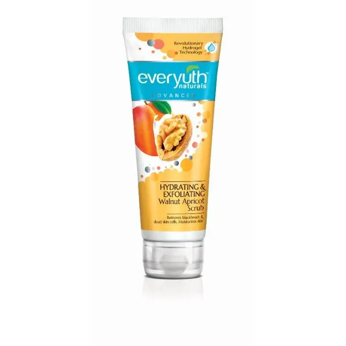 Everyuth Naturals Advanced Hydrating & Exfoliating Walnut Apricot Scrub with Hydrogel Technology (50 g)