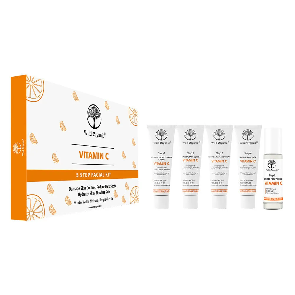 Wild Organic Vitamin C 5 Step Facial Kit