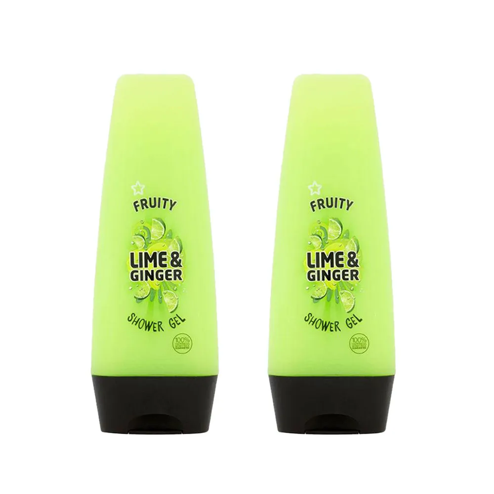 SuperDrug Lime & Ginger Shower Gel - Pack of 2