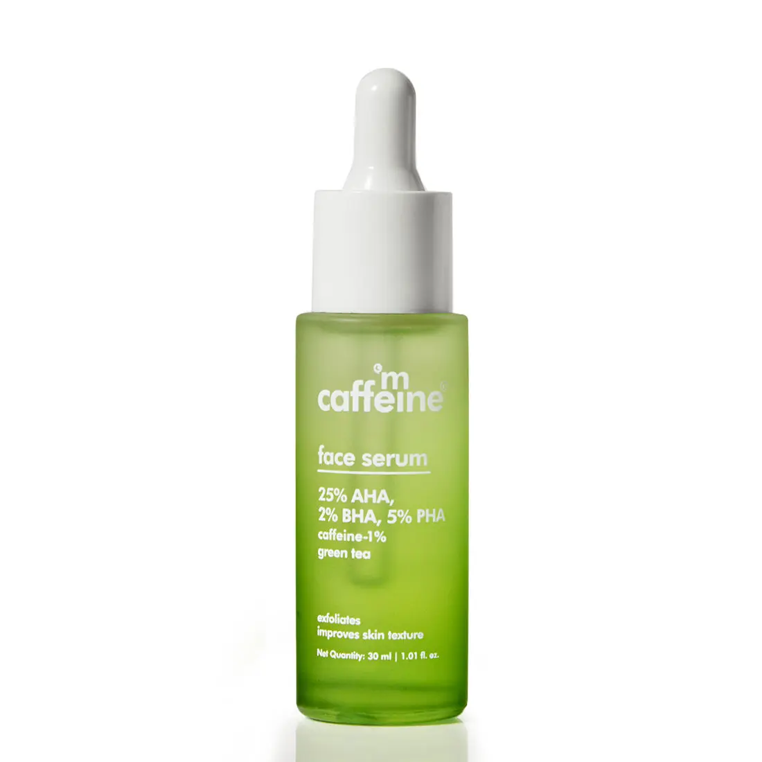 mCaffeine Green Tea Face Serum with 25% AHA, 2% BHA, 5% PHA