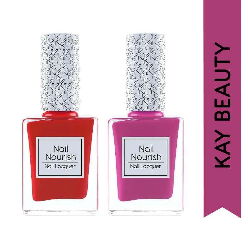 Kay Beauty Nail Nourish Nail Emanel Combo - Carnival & Wine Berry