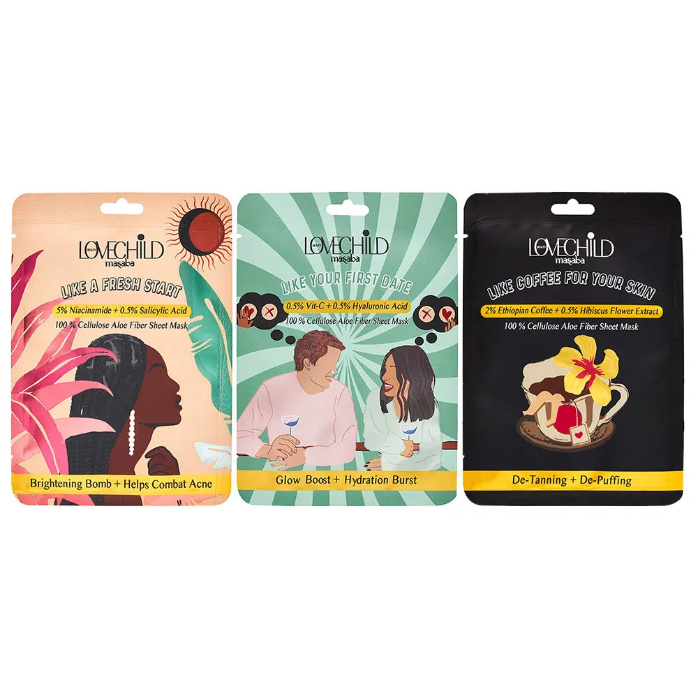 LoveChild Masaba Sheet Mask - Pack Of 3