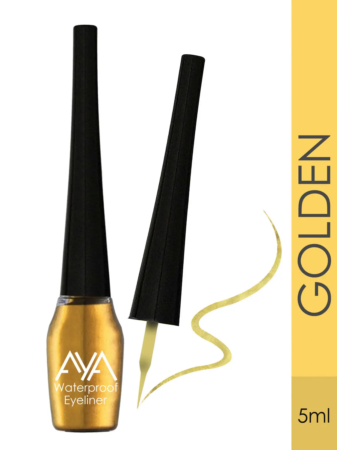 AYA Waterproof Eyeliner, Golden (5 ml)