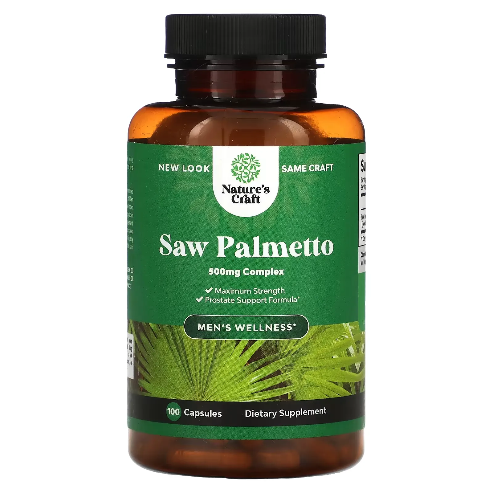 Saw Palmetto, 500 mg, 100 Capsules