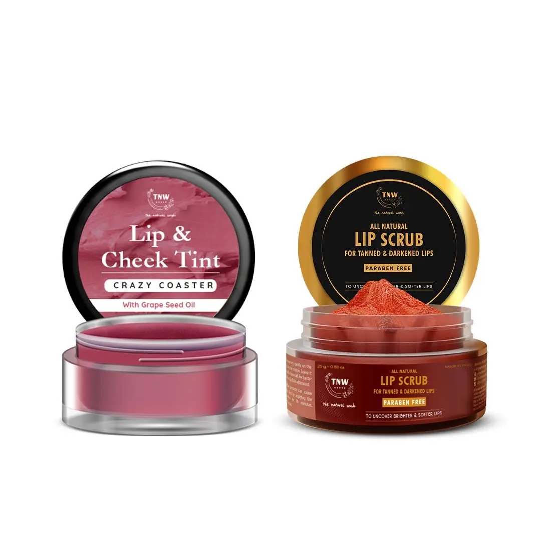 Combo of 2- Crazy Coster Lip Tint 5gm & Lip Scrub 25g