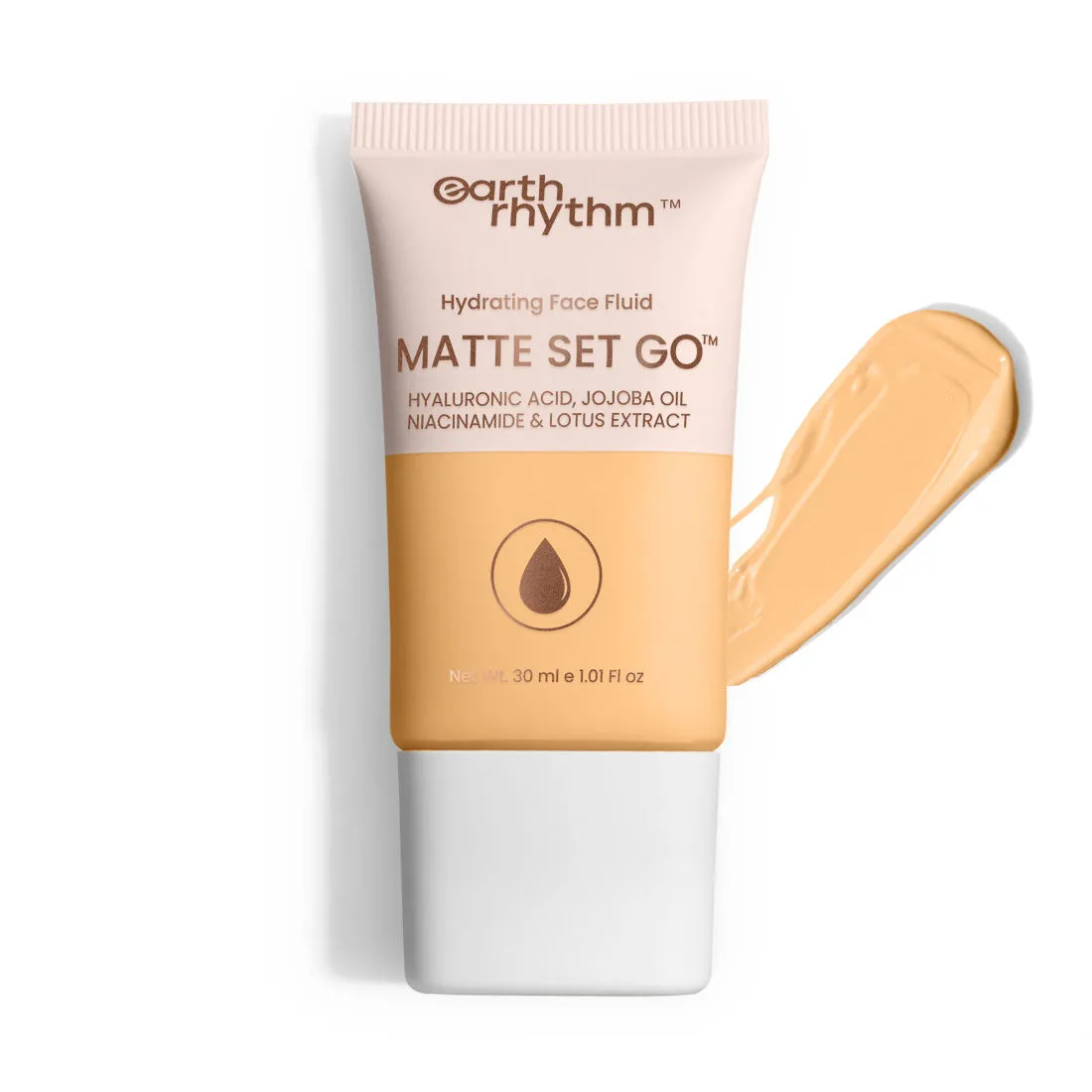 Earth Rhythm Hydrating Matte Set Go Face Fluid Foundation - Molten Golden