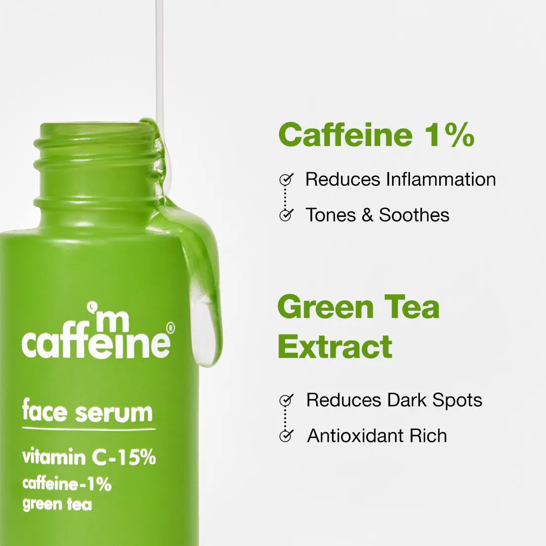 mCaffeine Green Tea + Vitamin C Serum 3ml