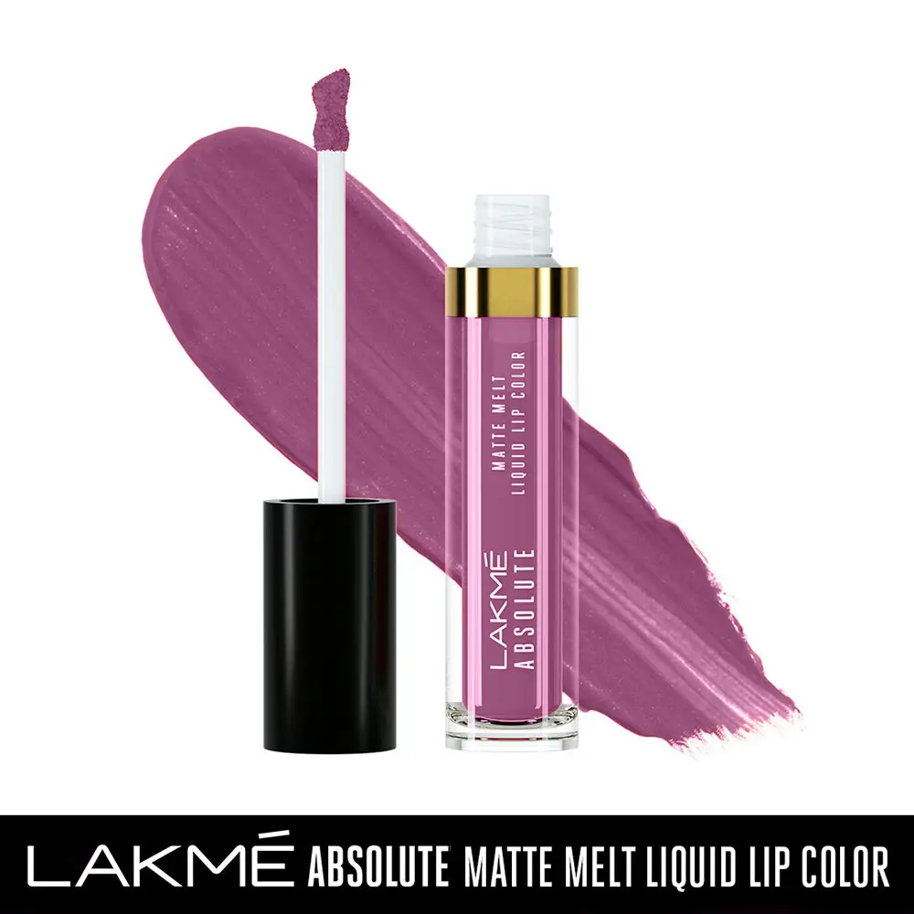 Lakme Absolute Matte Melt Liquid Lip Color, Rich Magenta, 6 ml