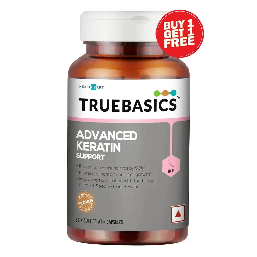 TrueBasics Advanced Keratin Support with Keranat,  30 capsules  Unflavoured