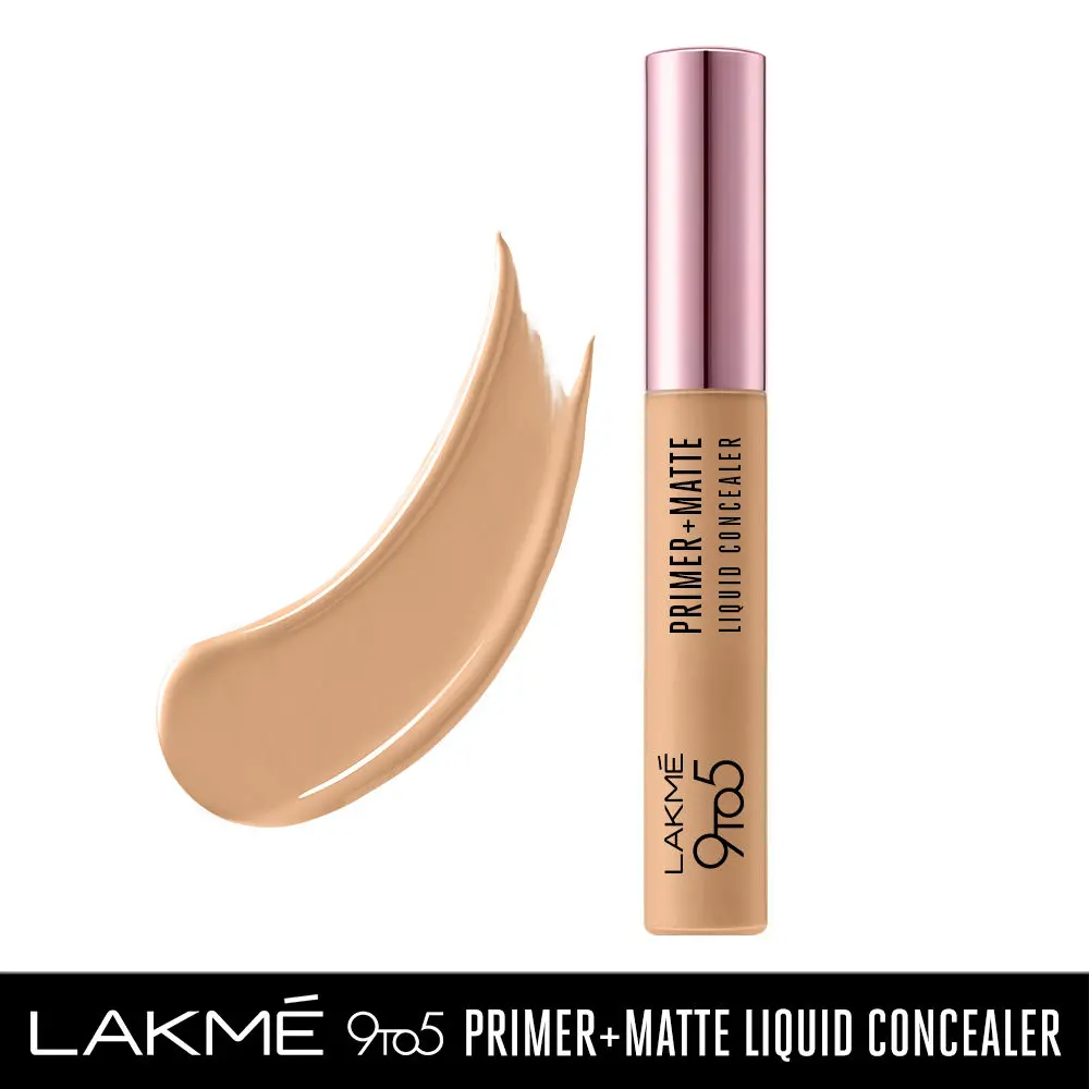 Lakme 9to5 Primer+Matte Liquid Concealer 20 Nude, 5.4 ml