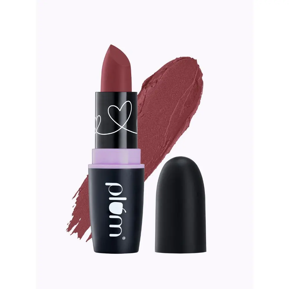 Plum Matterrific Lipstick | Highly Pigmented | Nourishing & Non-Drying | 100% Vegan & Cruelty Free | Make A Mauve - 134 (Deep Mauve)