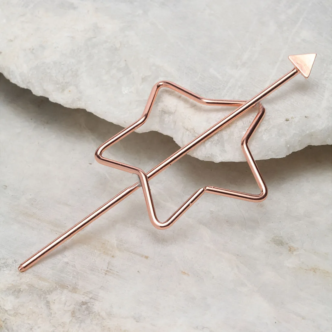 Ferosh Rosegold Beryl Star Hair Stick