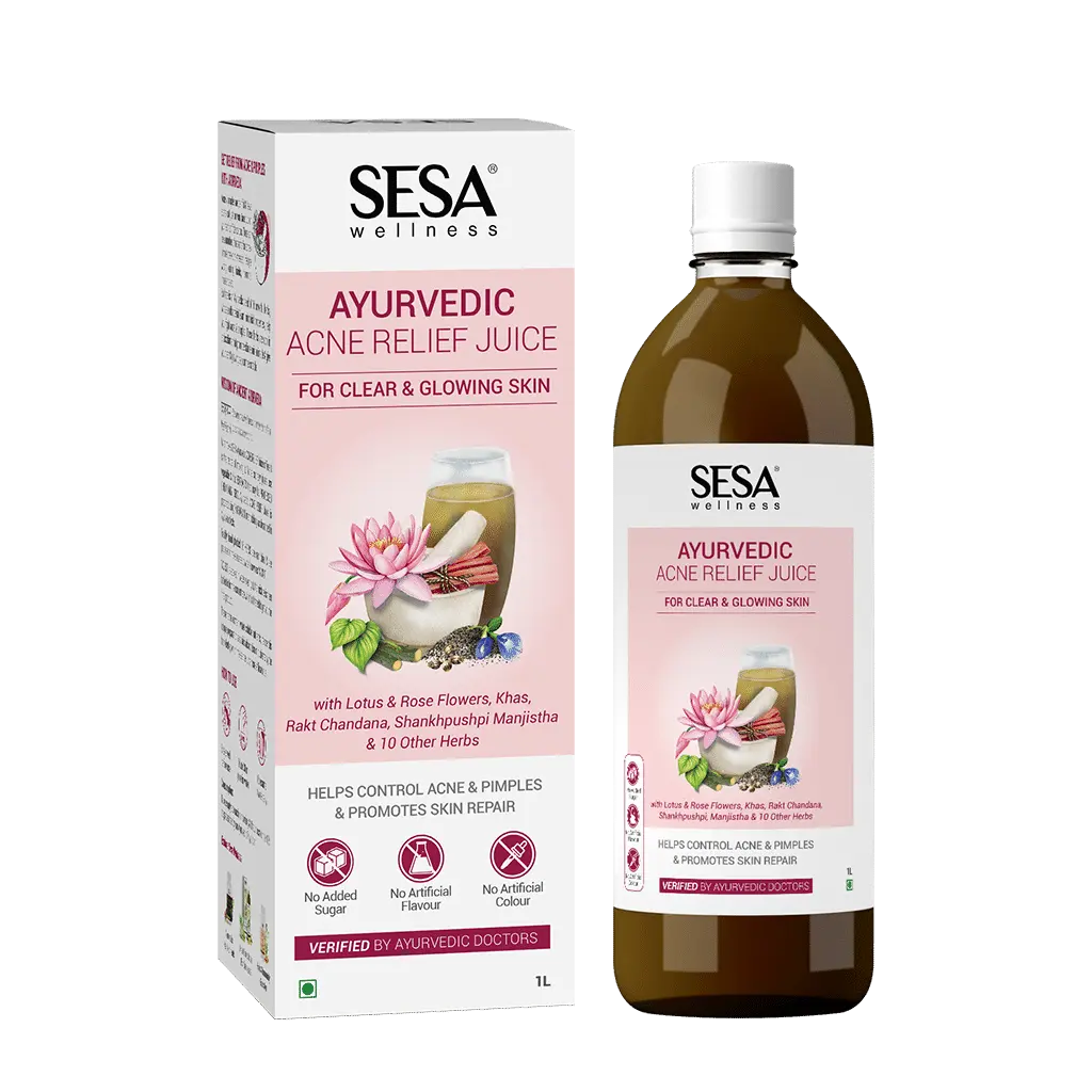 Sesa Acne Relief Juice|Prevents Pimples I For Acne Prone Skin I For Acne Scars & Pigmentation I Natural Blood Purifier INo Added Sugar, Colour or Flavour