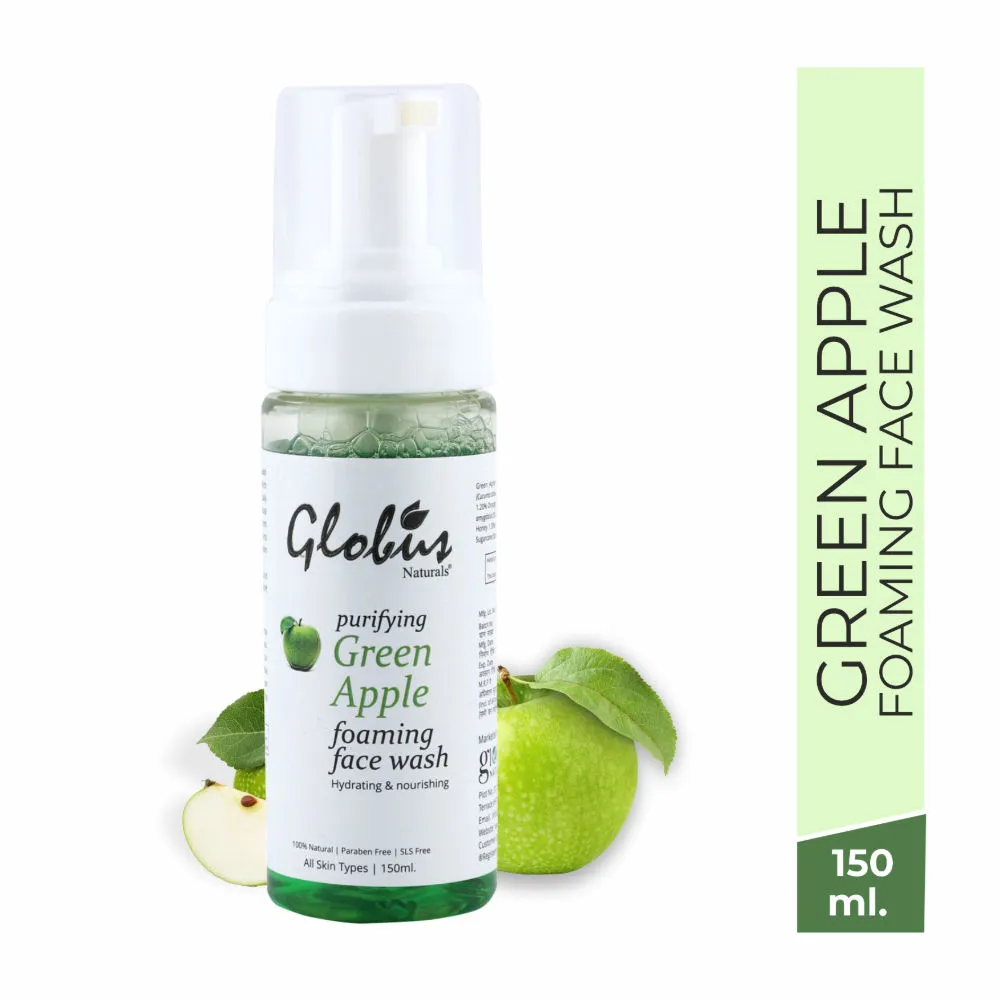 Globus Naturals Purifying Green Apple Foaming Face Wash