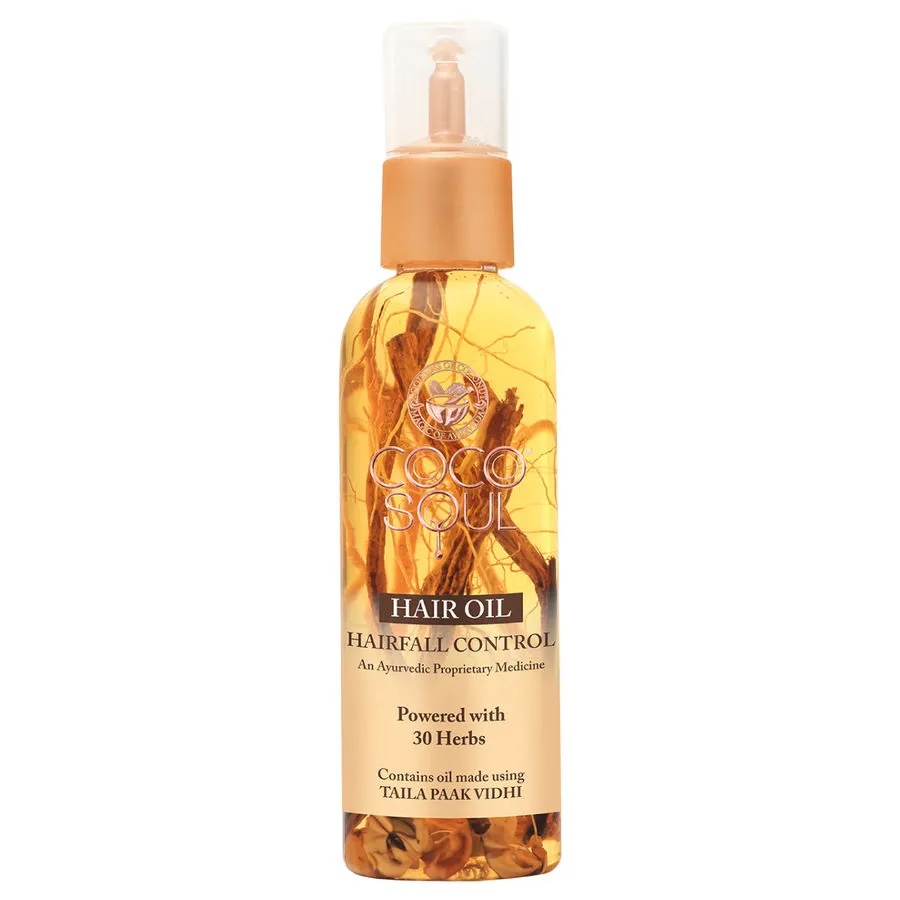 Coco Soul Hair Fall Control Hair Oil with Bhringraj - From the Makers of Parachute Advansed