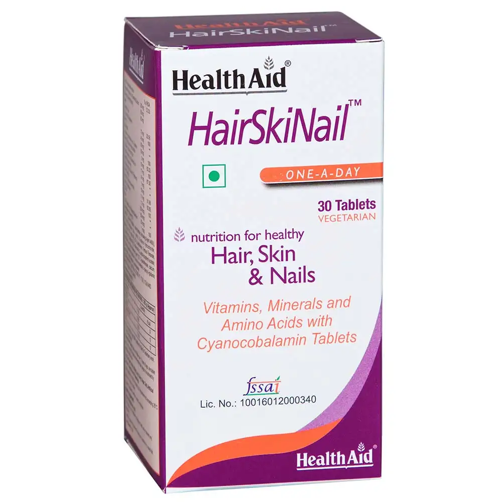 HealthAid HairSkiNail,  30 tablet(s)  Unflavoured