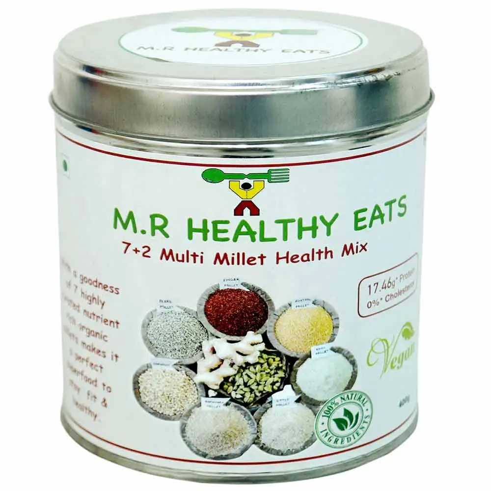 M.R Healthy Eats 7+2 Multi-Millet Health Mix Flour,  Natural  400 g