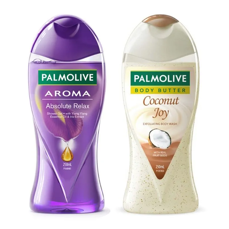 Palmolive Aroma Absolute Relax Shower Gel & Coconut Joy Exfoliating Body Wash Combo