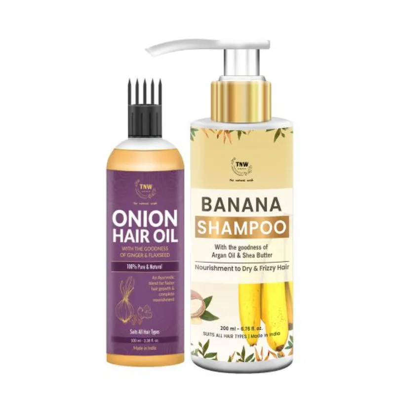 TNW The Natural Wash Onion Oil + Banana Shampoo