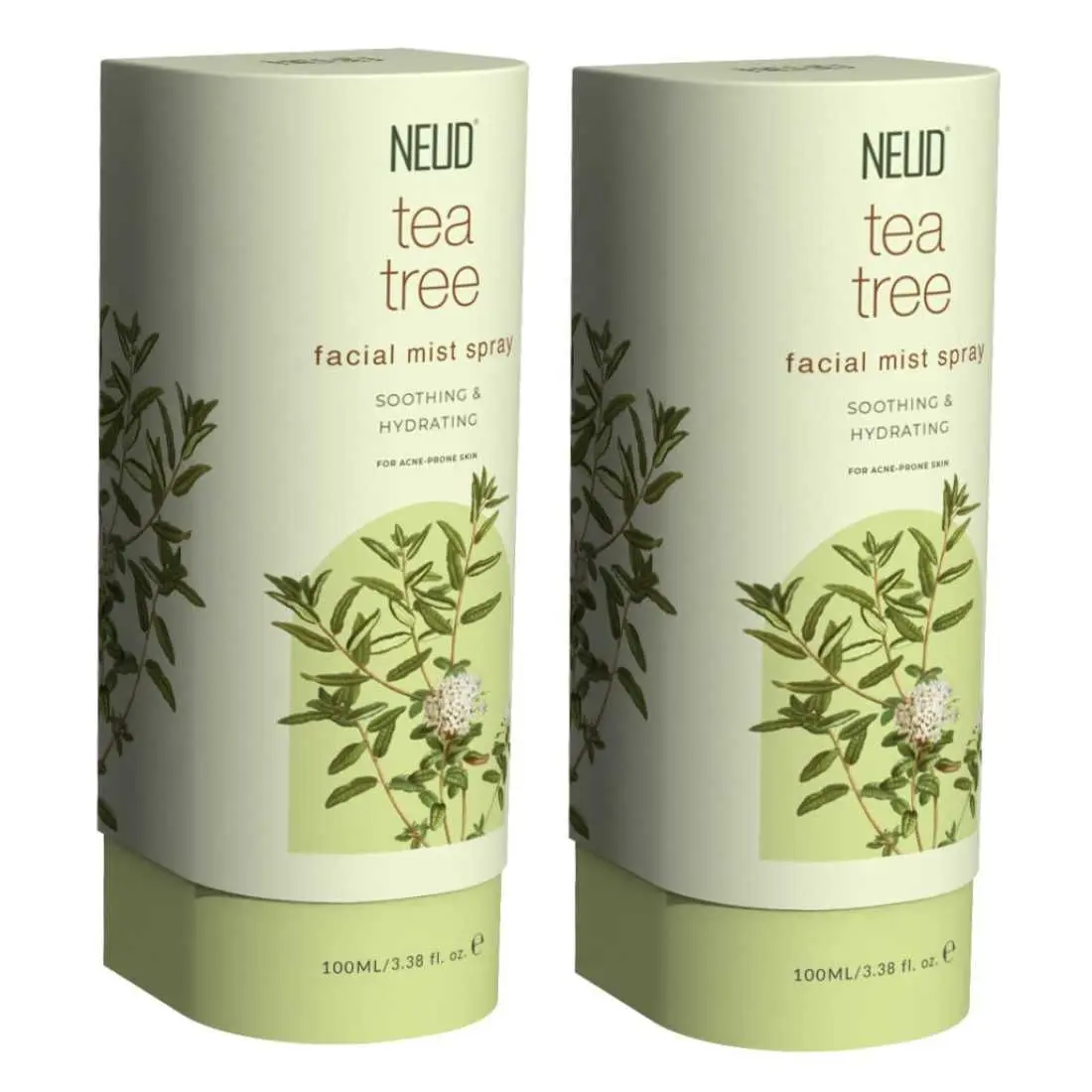 NEUD Tea Tree Facial Mist Spray For Acne-Prone Skin - 2 Packs (100 ml Each)