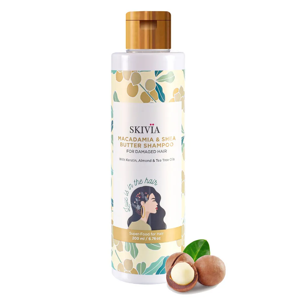 Skivia Macadamia & Shea Butter Shampoo for Damaged Hair