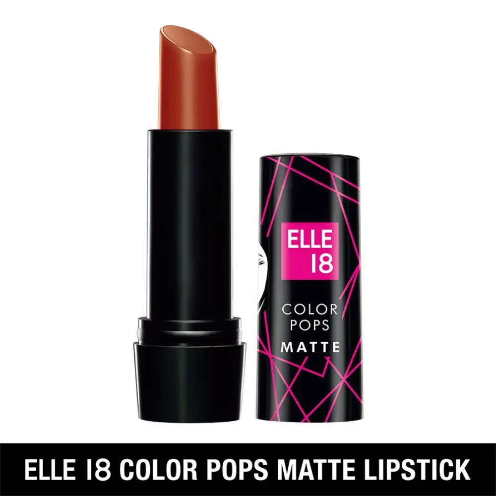 Elle 18 Color Pop Matte Lip Color, B3, Rust Sienna, 4.3 g