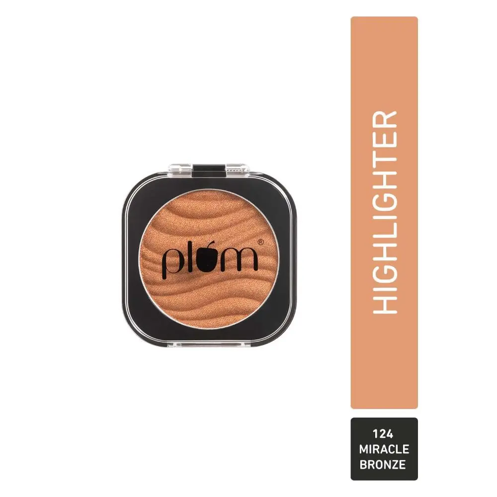 Plum There You Glow Highlighter | Highly Pigmented |Effortless Blending |124 - Miracle Bronze