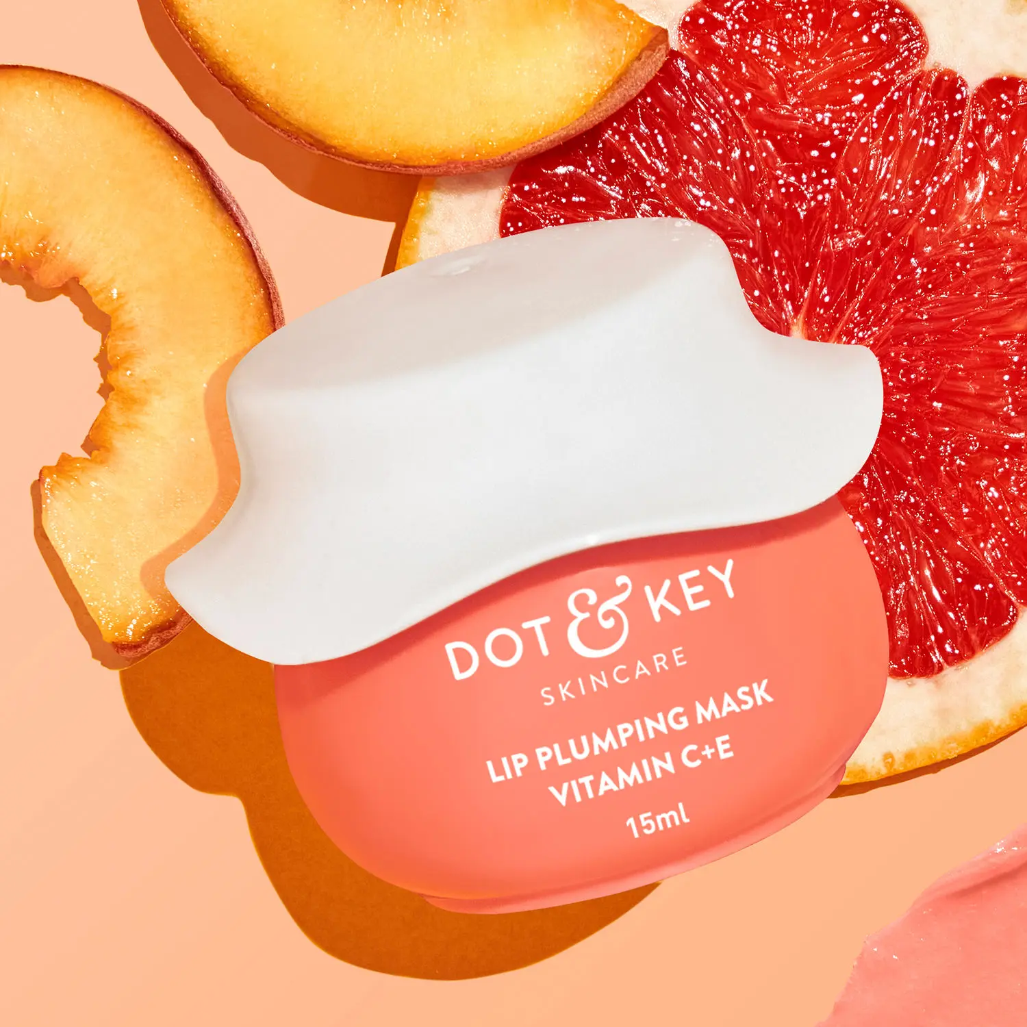 Dot & Key Lip Plumping Mask Vitamin C + E with Blood Orange & Nectarine |15ml