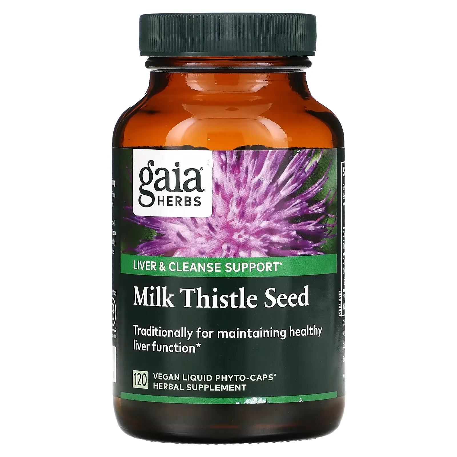 Milk Thistle Seed, 120 Vegan Liquid Phyto-Caps