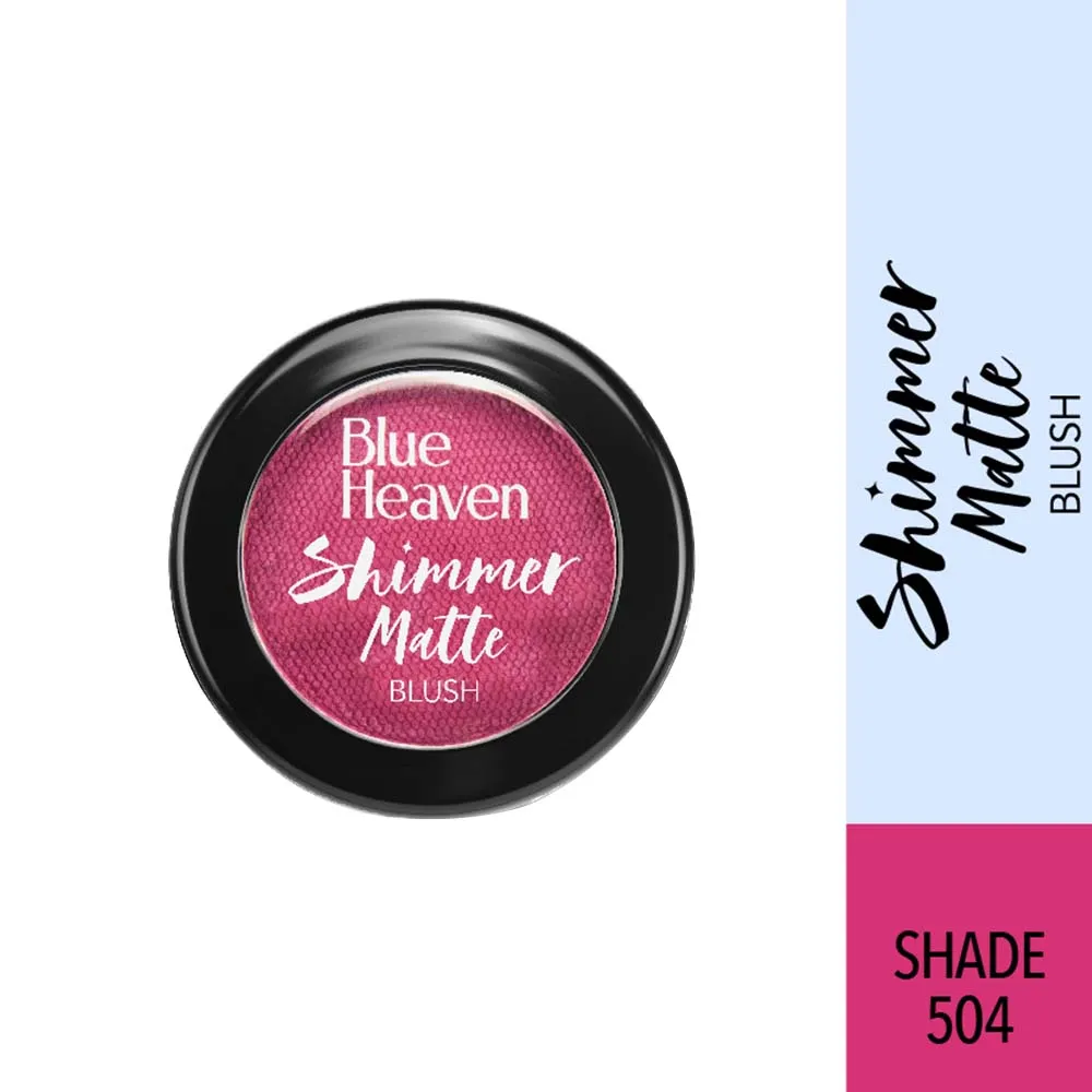 Blue Heaven Shimmer Matte Blush - 504