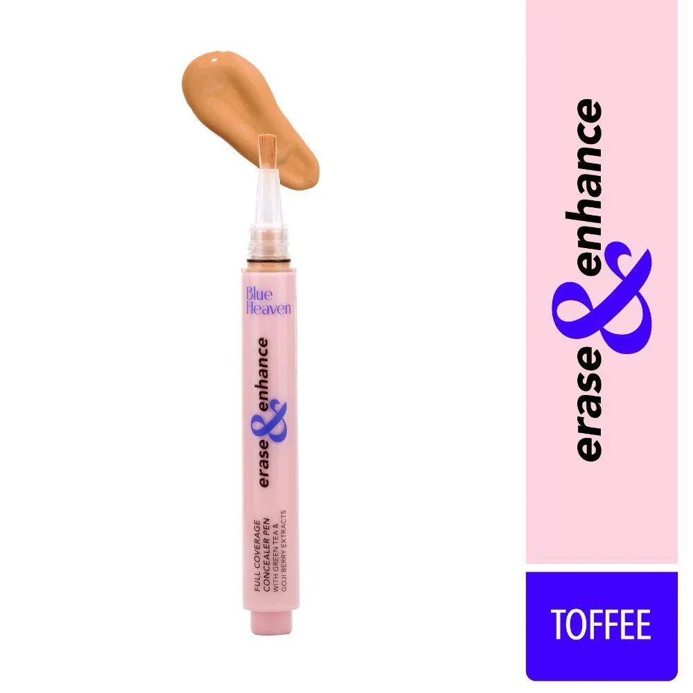 Blue Heaven Erase & Enhance Full Coverage Concealer Pen - Toffee