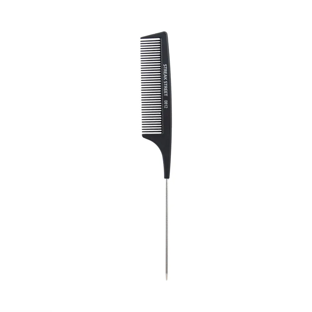 Streak Street Ss-0812 Medium Dense Teeth Tail-Comb For Hair Styling