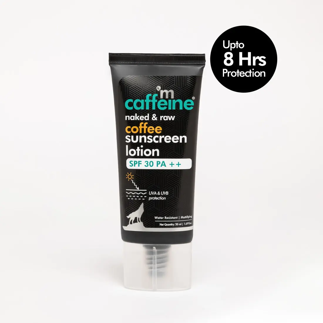 mCaffeine Coffee Sunscreen SPF 30 PA++ | Matte Lotion, Lightweight, Water Resistant, No White Cast | UVA & UVB Protection | For Men & Women (50 ml)