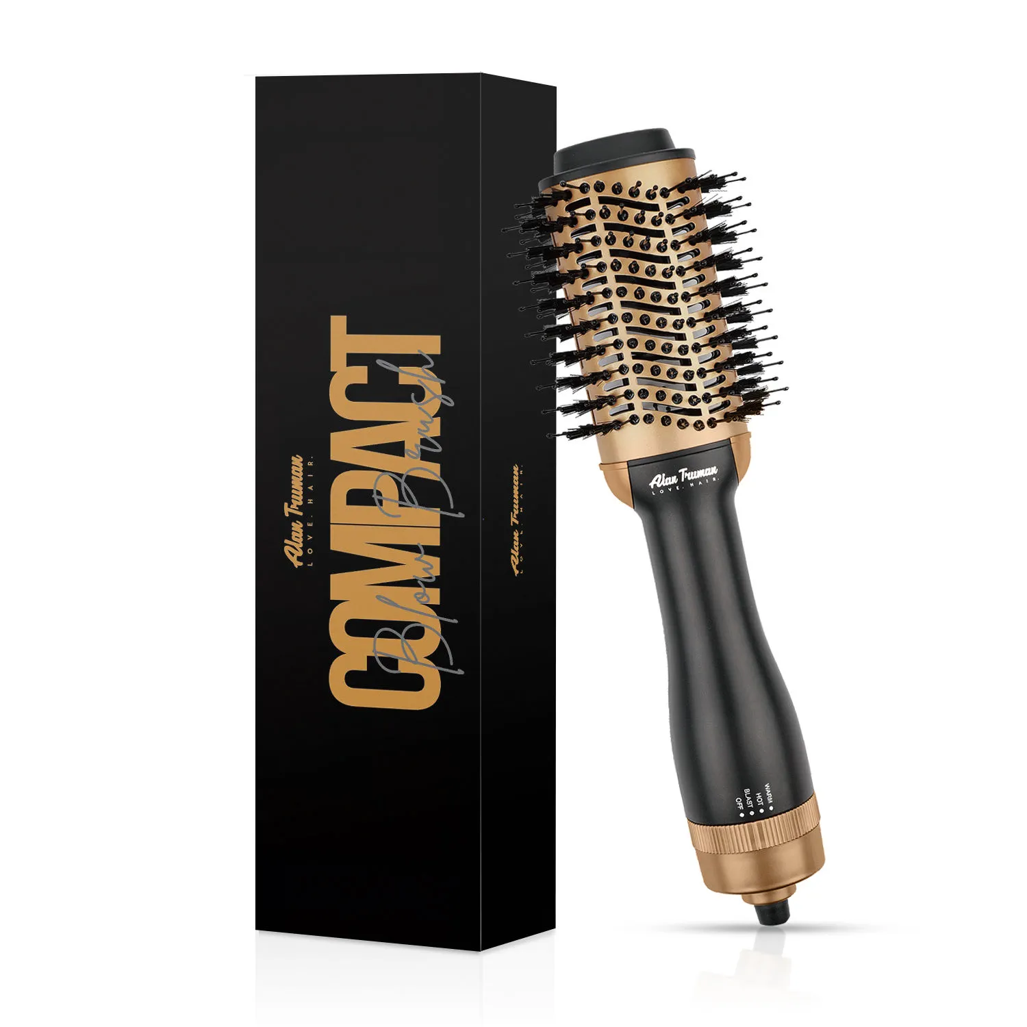 Alan Truman Compact Blow Brush - Gold