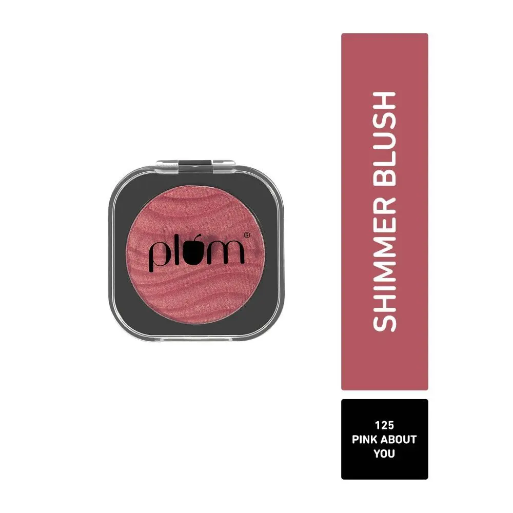 Plum Cheek-A-Boo Shimmer Blush | Highly Pigmented | Effortless Blending | 125 Pink About You