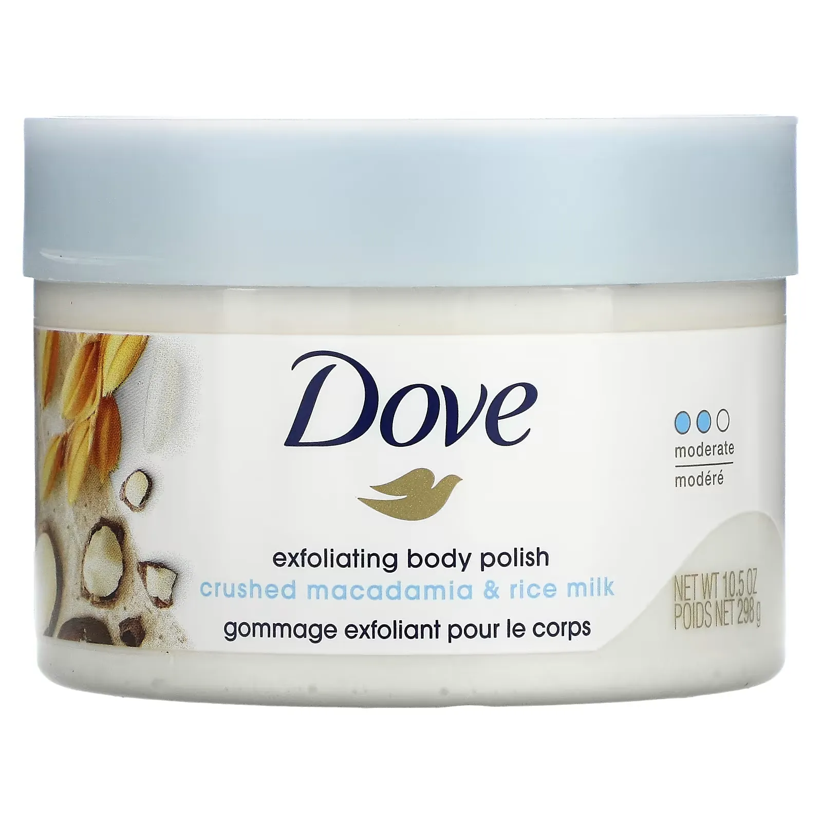 Exfoliating Body Polish, Crushed Macadamia & Rice Milk, 10.5 oz (298 g)