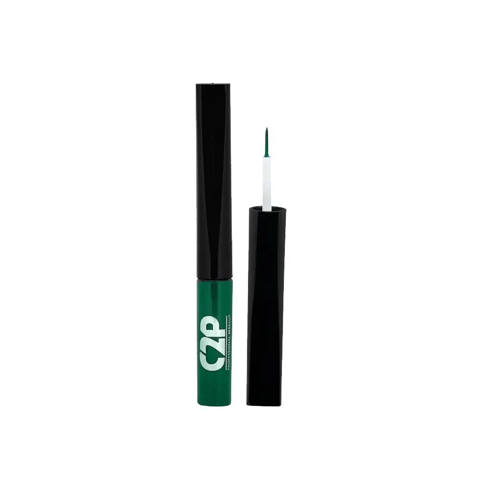 C2P Pro Playmate Liquid Waterproof Matte Color Eyeliner - Emerald Green 05