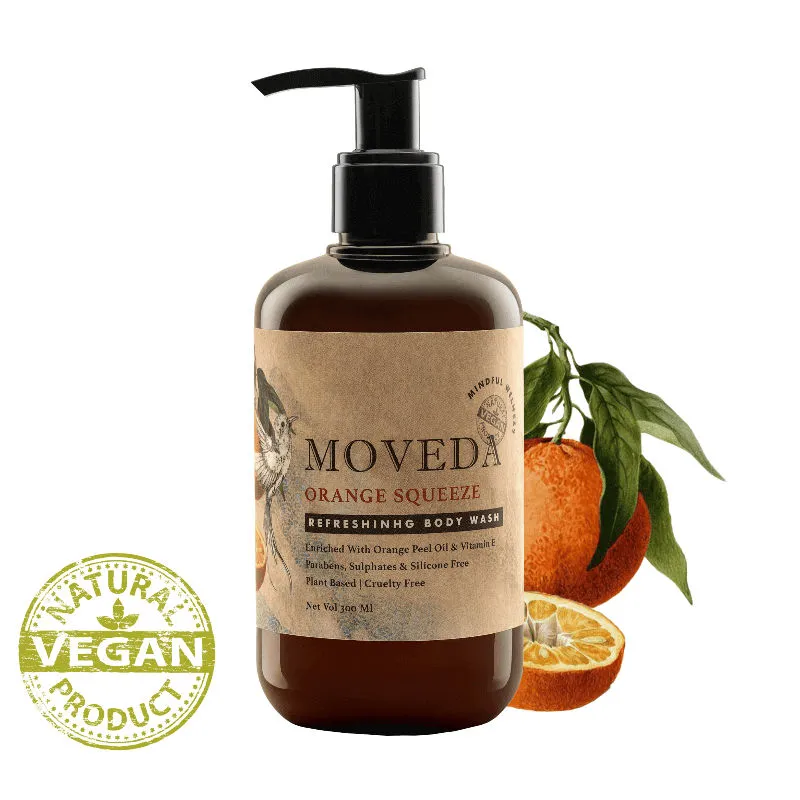 Moveda Orange Squeeze Refreshing Natural Body Wash