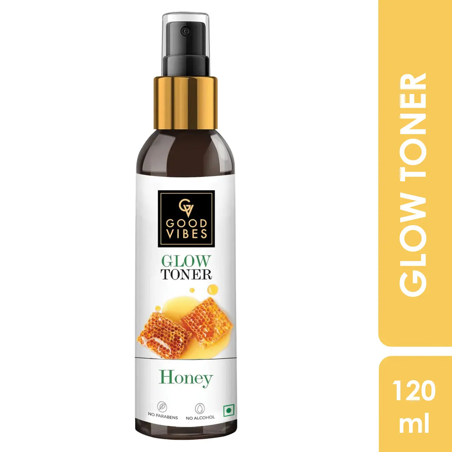 Good Vibes Honey Glow Toner | Hydrating, Calming | No Parabens, No Alcohol, No Sulphates, No Mineral Oil, No Animal Testing (120 ml)