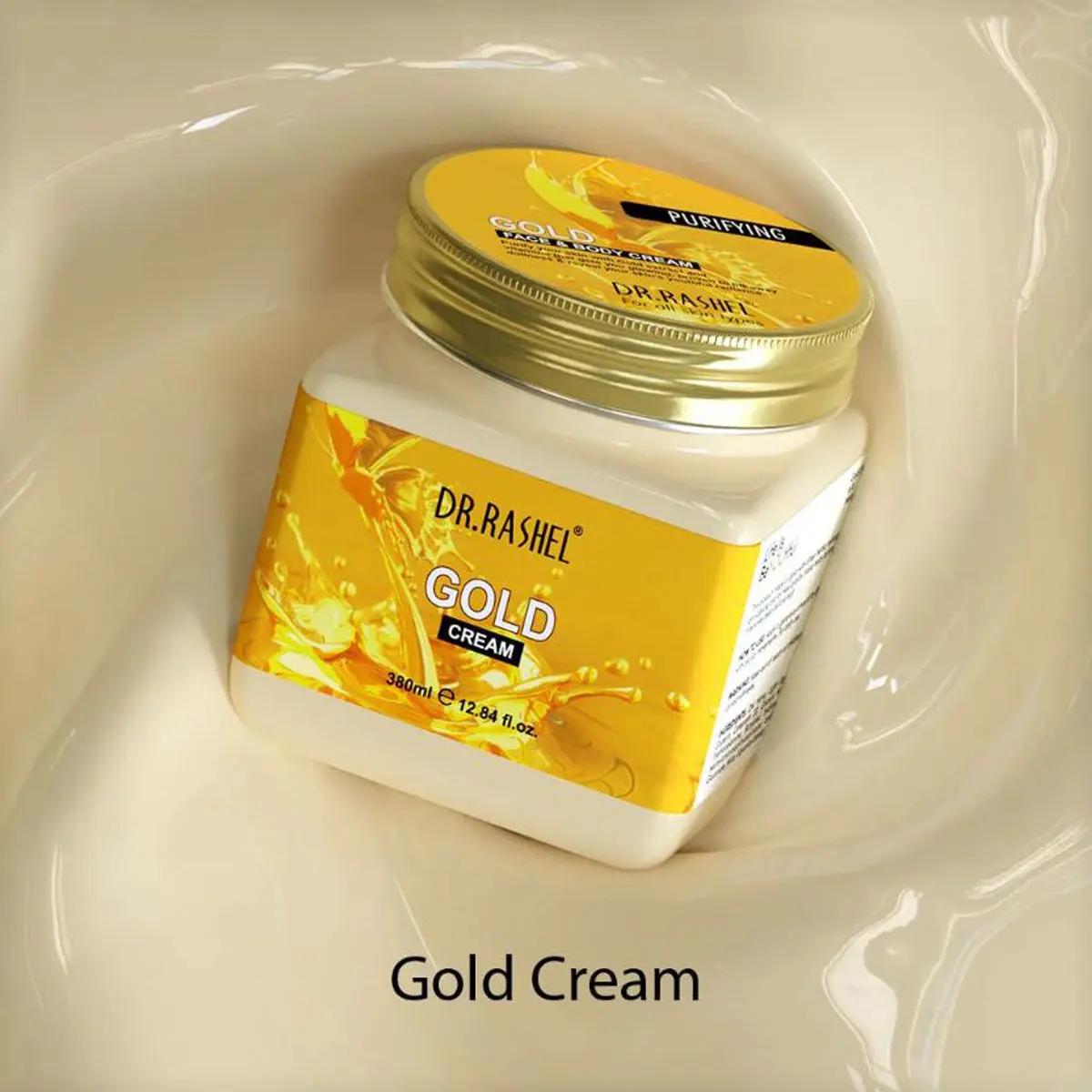 Dr.Rashel Purifying Gold Face and Body Cream For All Skin Types (380 ml)