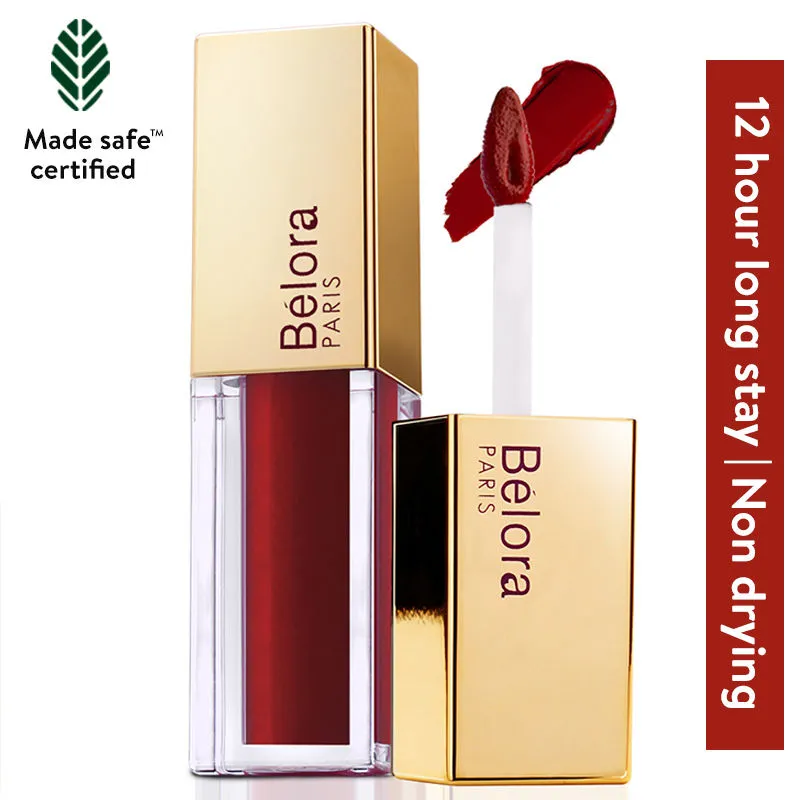 Belora Leave No Evidence Liquid Lipstick - 12 Vintage Red