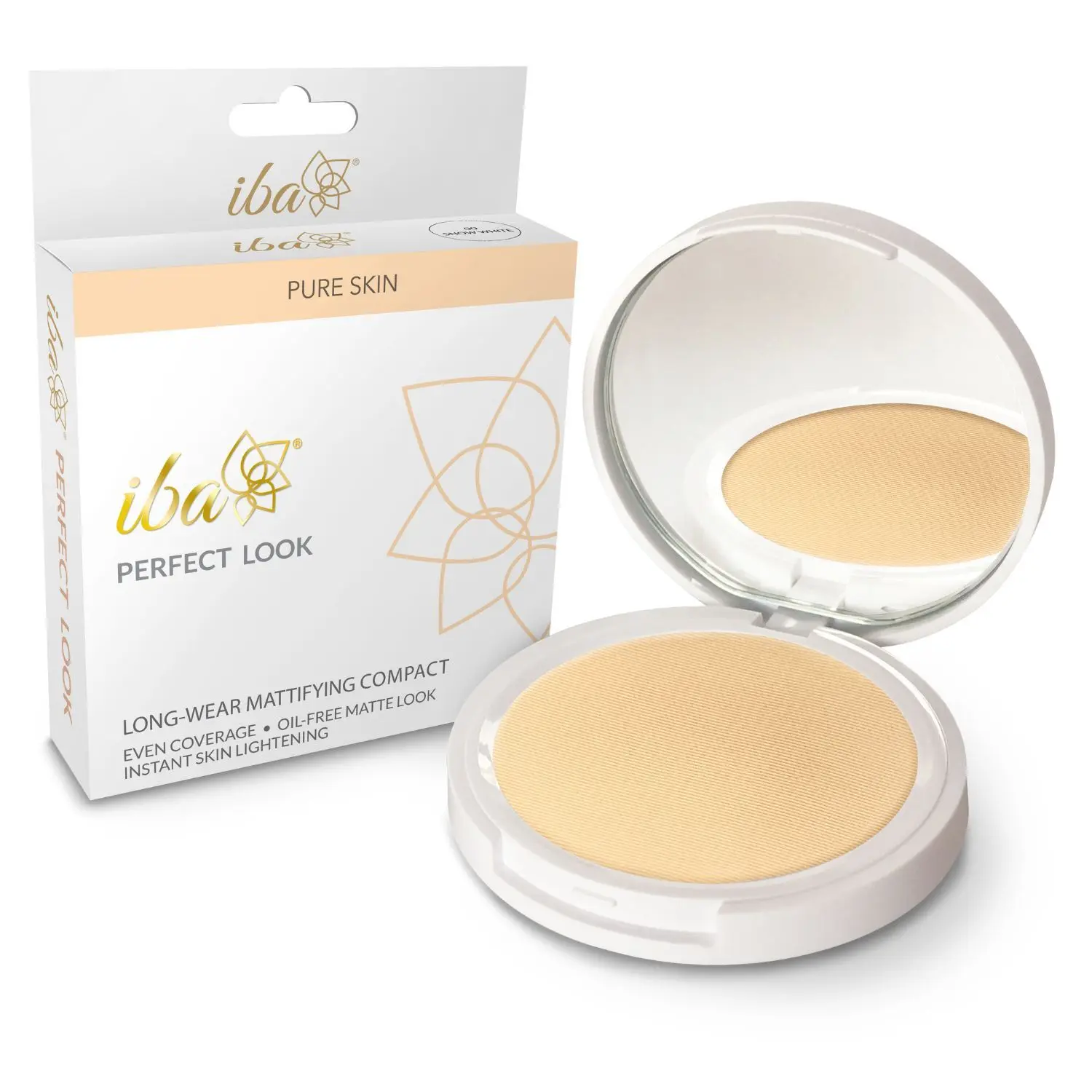 Iba Perfect Look Long-Wear Mattifying Compact 00 Snow White (9 g)