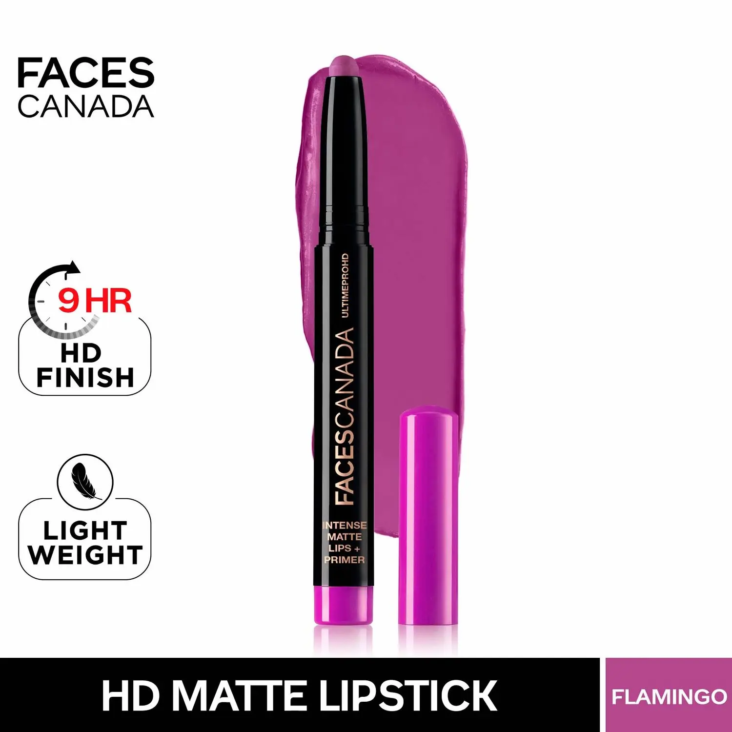 Faces Canada Ultime Pro HD Intense Matte Lips + Primer - Flamingo (1.4 g)